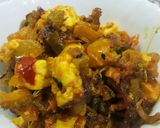 A picture of step 5 of Paneer karela.