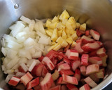 Foto del paso 1 de la receta: Chutney de ruibarbo y manzana