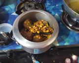 A picture of step 4 of Dal gosht.