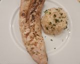 Foto del paso 3 de la receta: Merluza crujiente a la plancha con timbal de arroz yamaní
