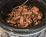 A picture of step 1 of Classic Cheesy Shredded Meat Burrito with Homemade Creamy Chipotle Sauce.