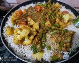 A picture of step 7 of Bombay Biryani.