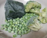 Foto del paso 1 de la receta: Espaguetis con brócoli, espinacas y guisantes