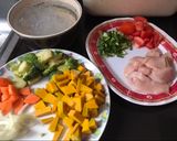 รูปขั้นตอนการทำที่ 1 ของ เส้นแก้วผัดอกไก่รวมมิตร🌱(คลีน)