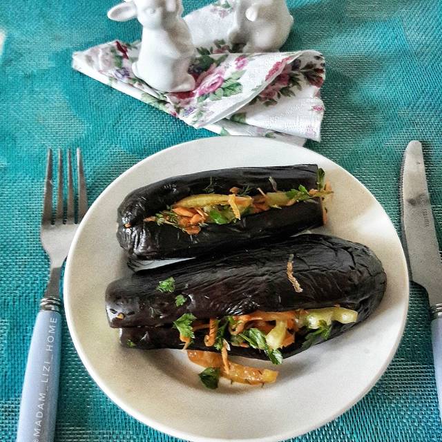 Квашеные баклажаны с овощами. Квашеные баклажаны с овощами