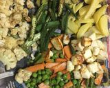 A picture of step 2 of Veg Tawa Masala.