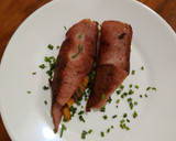 Foto del paso 6 de la receta: Rollitos de mortadella con zanahoria, pimiento y cebolla