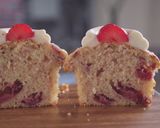 A picture of step 15 of Cream Cheese Topped Strawberry Muffin.