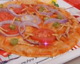 रोटी पिज़्ज़ा (Roti pizza recipe in Hindi) रेसिपी चरण 4 फोटो