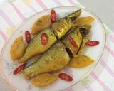 Hình bước làm 3 của món Cá Đối kho dứa