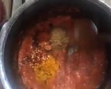 A picture of step 6 of Aloo gosht.