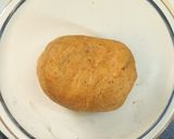 A picture of step 2 of Quinoa flour masala puri.