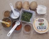 A picture of step 1 of Karhai Paneer Malai Koftay.