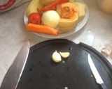Foto del paso 1 de la receta: Pollo al horno con verduras
