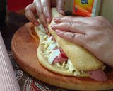 Foto langkah ke 4 dari resep Roll pizza & sosis roll rendah karbo.