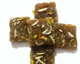 A picture of step 12 of Lauki Barfi.