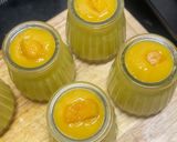 Hình bước làm 5 của món (Siêu dễ làm, ko trứng bột mì gelatin) Posset xoài 🥭 và chanh 🍋🟩