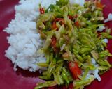Foto langkah ke 9 dari resep Tumis Bunga Pepaya (Anti Pahit).