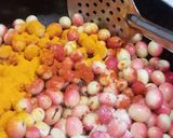 A picture of step 1 of CARISSA CARANDAS /SPICY KARONDE MIRCHI (Natal palm) WITH VERMILLION NATURAL TASTE.