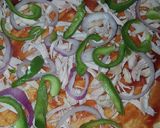 A picture of step 4 of Homemade Chicken Pizza.