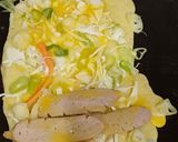 Foto langkah ke 4 dari resep Okonomiyaki Gulung | Pancake Kubis/ Kol Gulung Jepang.