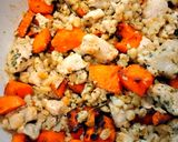 Csirkés gersli édesburgonyával recept fázis 5 fotója