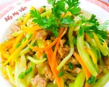 Hình bước làm 4 của món Thịt heo xào su su và cà rốt