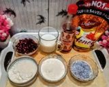 A picture of step 1 of Rose Pomegranate Lassi.