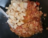 A picture of step 2 of French Beans Peanuts Coconut Nutty & Crunchy Curry.