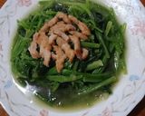 豬肉絲炒菠菜的食譜步驟2照片