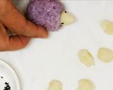 Une image de l'étape 6 de Wagashi en forme d'hérisson.
