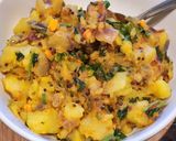 A picture of step 3 of Leftover Potato Masala.