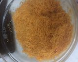 A picture of step 2 of Cream cheese kunafah.