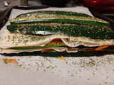 Pizza con base de calabacín