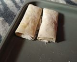 Foto langkah ke 4 dari resep Risol Pisang Keju Lumer.