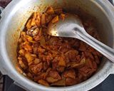 A picture of step 4 of Vaghareli khichdi masala khichdi.