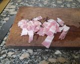 Foto del paso 3 de la receta: Sopa crema de arvejas con crutones y panceta crocante