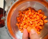 A picture of step 1 of Spicy Carrot 🥕 Pickle in Gujarati Style.