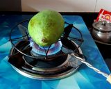 A picture of step 1 of Aam Panna (Aam Pora Shorbot).