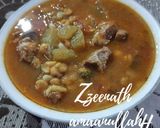 A picture of step 3 of Hyderabadi Chana Daal and Kaddu Gosht Curry.