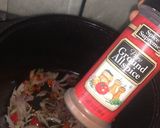 A picture of step 1 of Carrot rice.
