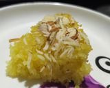 A picture of step 2 of Besan sooji dryfruits eggless cake recipe.