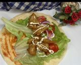 A picture of step 2 of Tacos wrap.