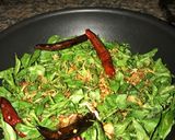 A picture of step 5 of Curry leaves chutney powder.
