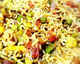 A picture of step 5 of Recipe of masala Maggi.