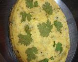 A picture of step 3 of Baked khandvo.