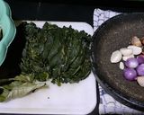 Foto langkah ke 1 dari resep Bobor Daun Singkong dan Terong.