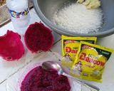 Foto langkah ke 2 dari resep Es Krim Homemade Buah Naga.