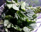 A picture of step 1 of Mint refreshing Drink.
