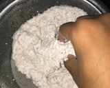 A picture of step 6 of Appam with coconut milk.